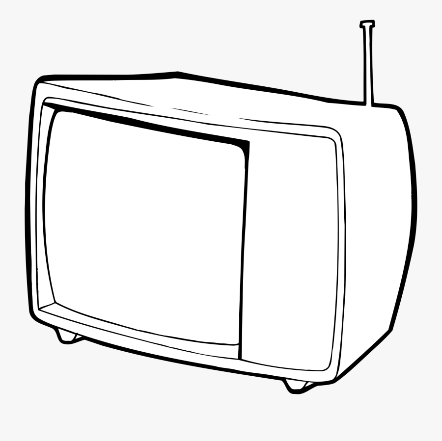 Black And White Clip - Televisyen Clipart Black And White, Transparent Clipart