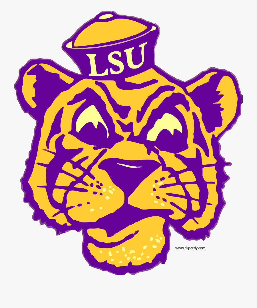 Clip Art Lsu Tiger Clipart - Lsu Tigers Logo Transparent, Transparent Clipart