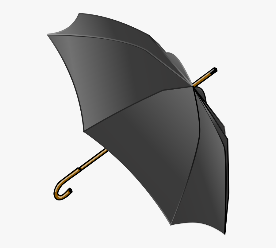 Black Umbrella - Umbrella Clip Art, Transparent Clipart