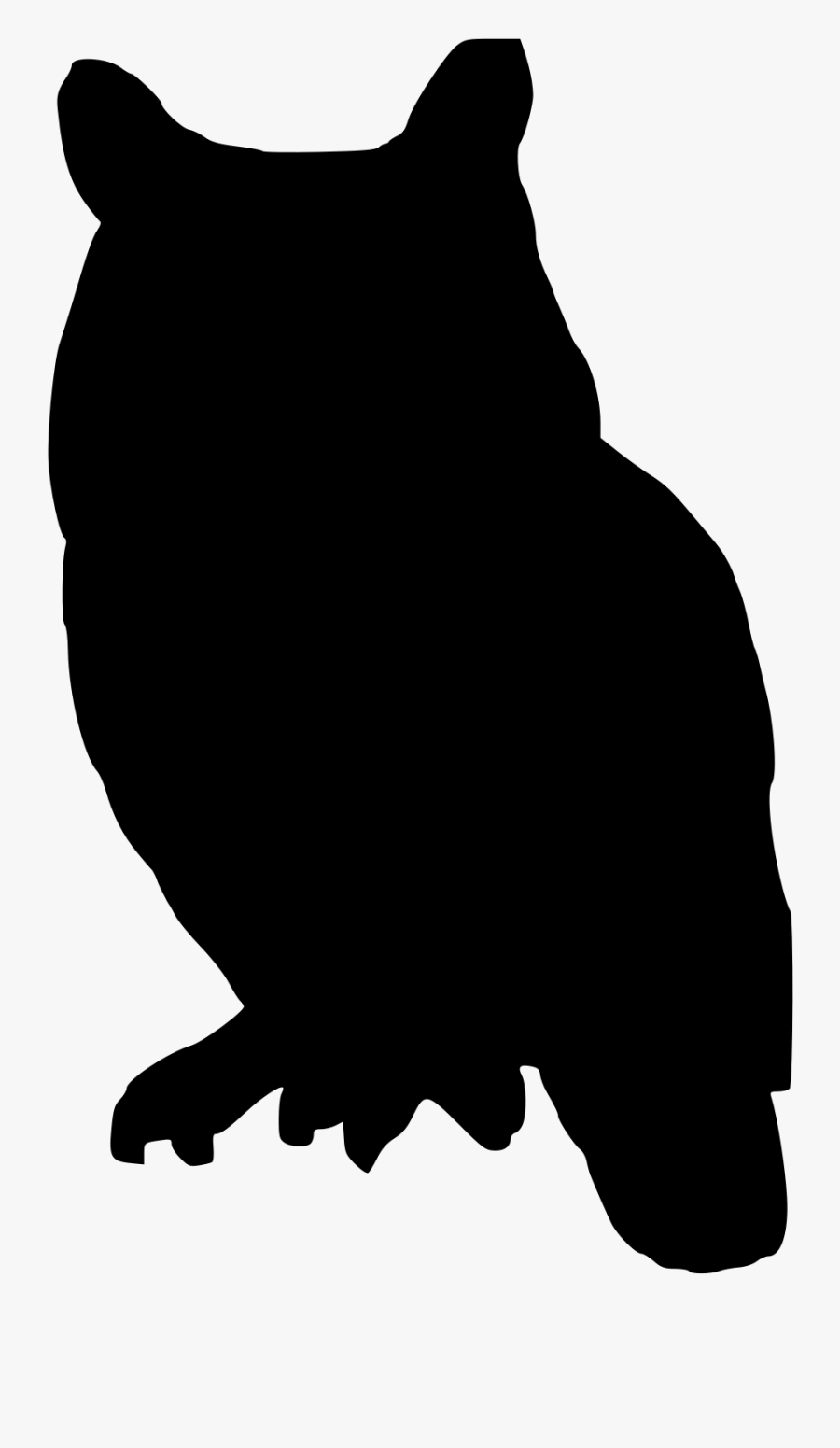 Owl Silhouette Clip Art - Silhouette Of Owl Clip Art, Transparent Clipart