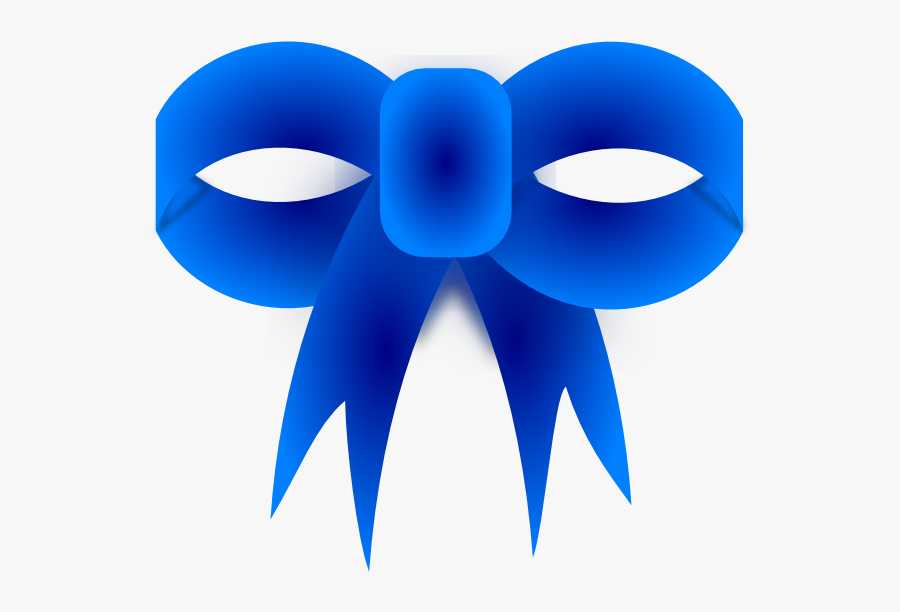 Blue Ribbon Bow Svg Clip Arts, Transparent Clipart