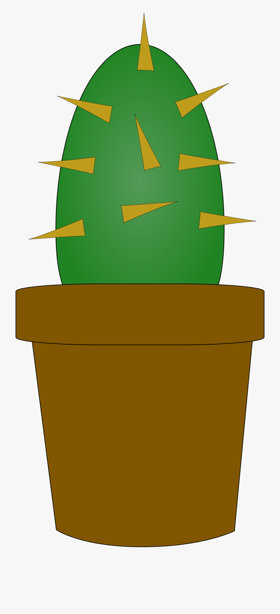 Cactus Plant Cartoon - Prickly Clipart, Transparent Clipart