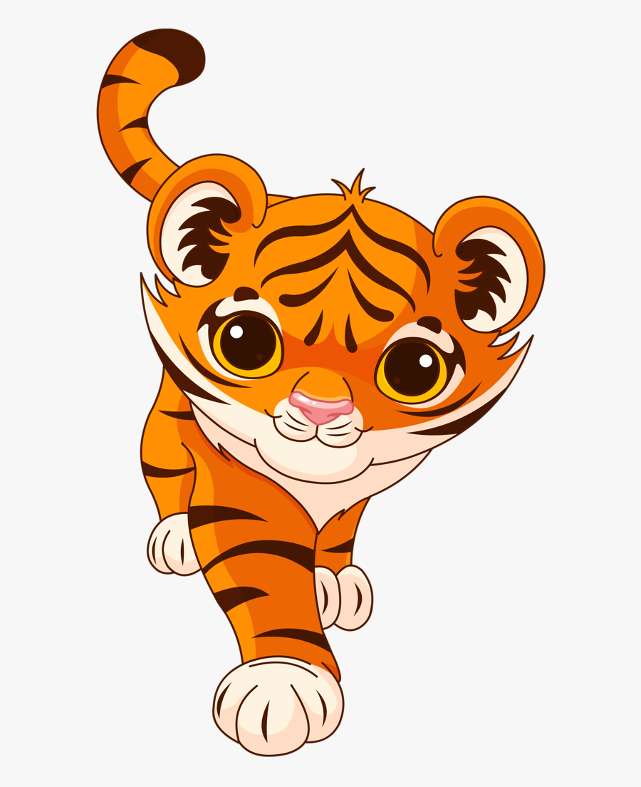 Tiger Clipart Jpeg - Tiger Cartoon No Background, Transparent Clipart