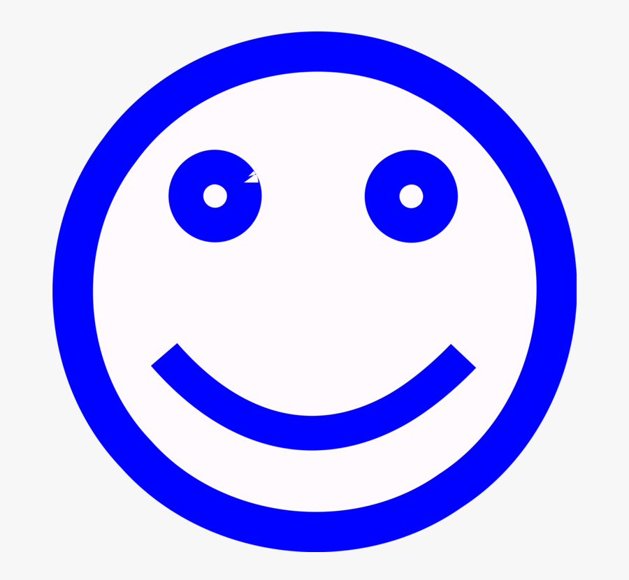 Free Vector Jorje Villafan Smiley Face Clip Art - Copyright Logo In Blue, Transparent Clipart