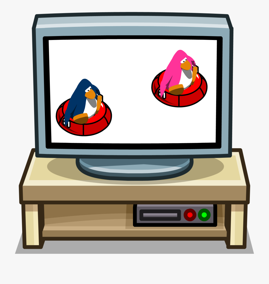 Tv Clipart Stand - Television On A Stand Clipart, Transparent Clipart