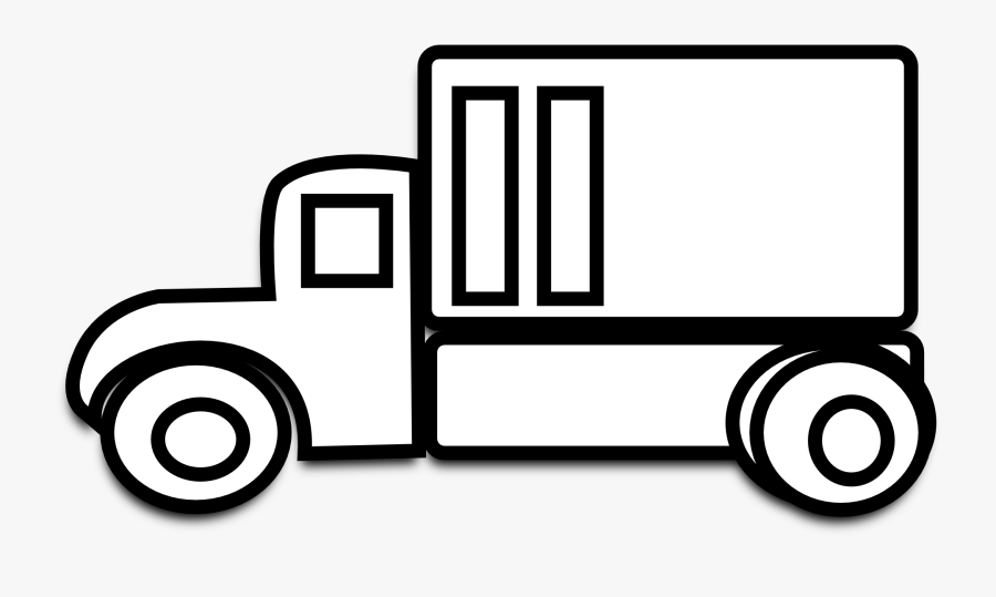 Calendar - Clipart - Black - And - White - Truck Clipart Black And White, Transparent Clipart