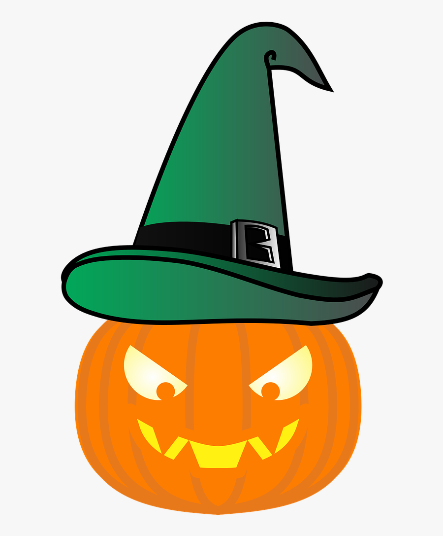 Free Download Pumpkin Clipart Jack O - หมวก แม่มด สี เขียว, Transparent Clipart