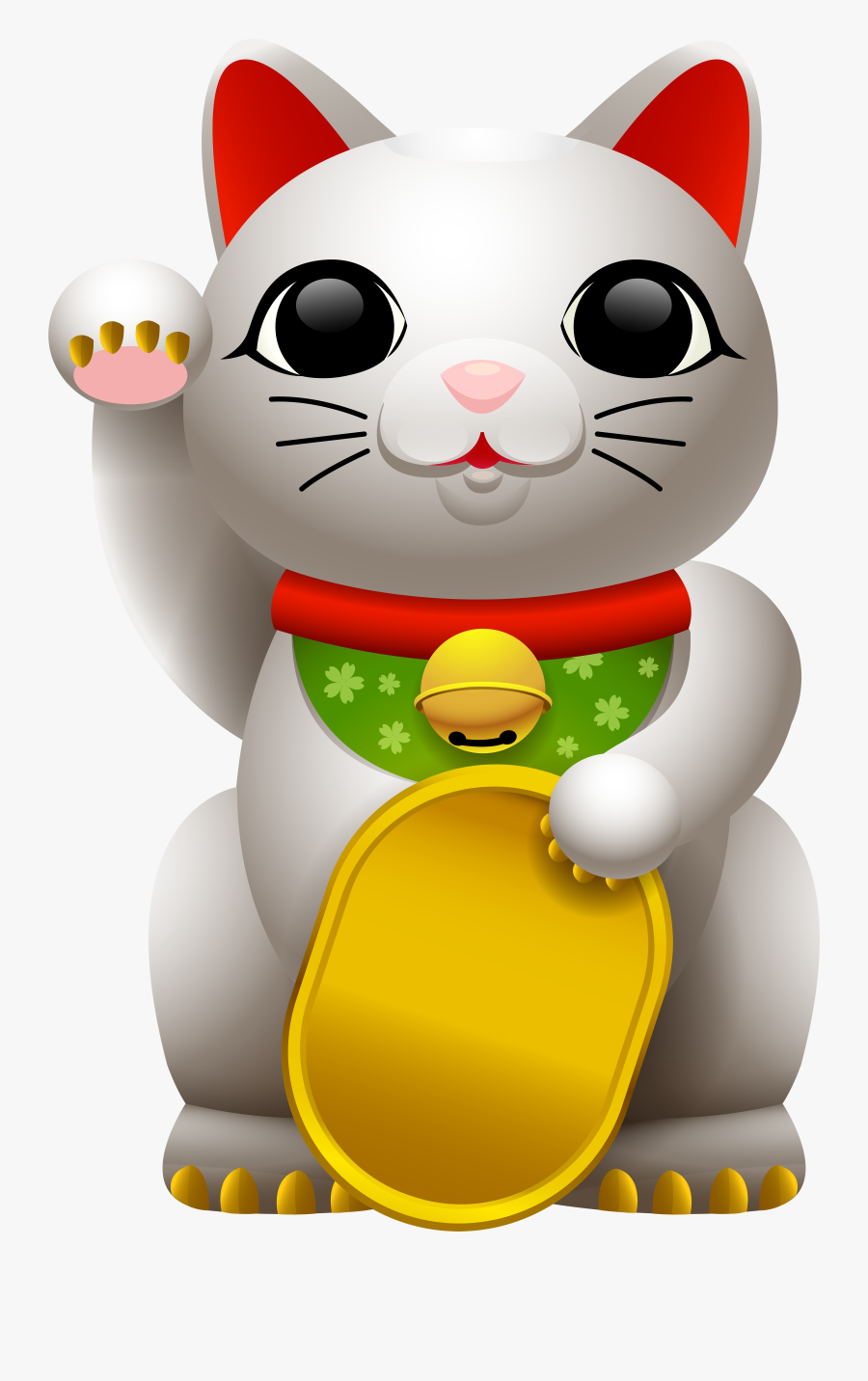 Lucky Cat Png Clip Art - Cartoon, Transparent Clipart