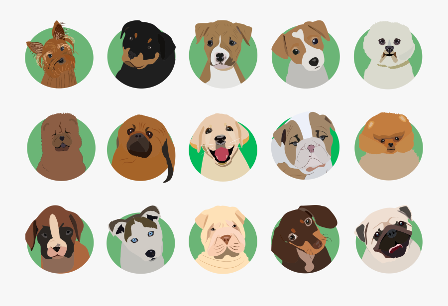 Dog Clipart Breed - Dog Breeds Icon Png, Transparent Clipart