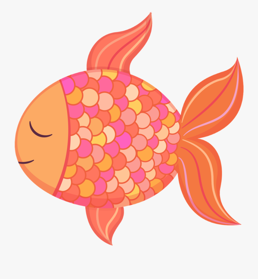 Hd Goldfish Clipart Cute - Cartoon Clipart Cute Fish, Transparent Clipart