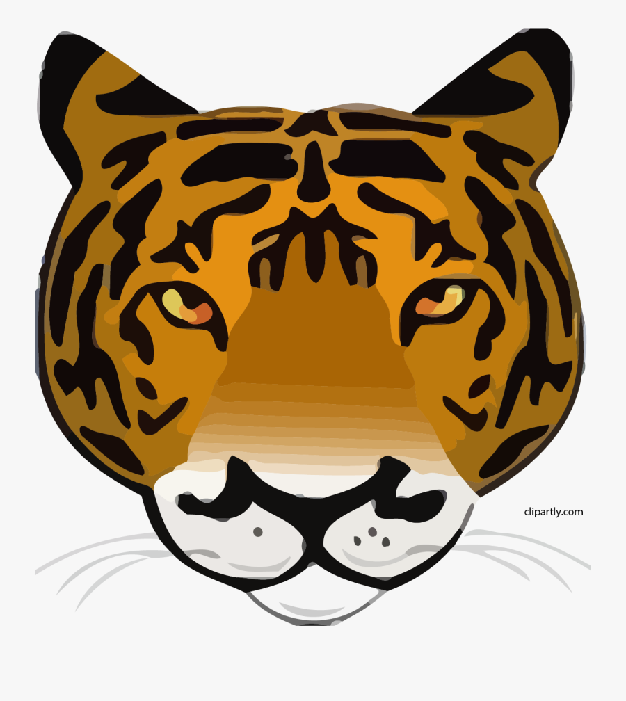 Tiger Clipart Png - Tiger Face Clip Art, Transparent Clipart