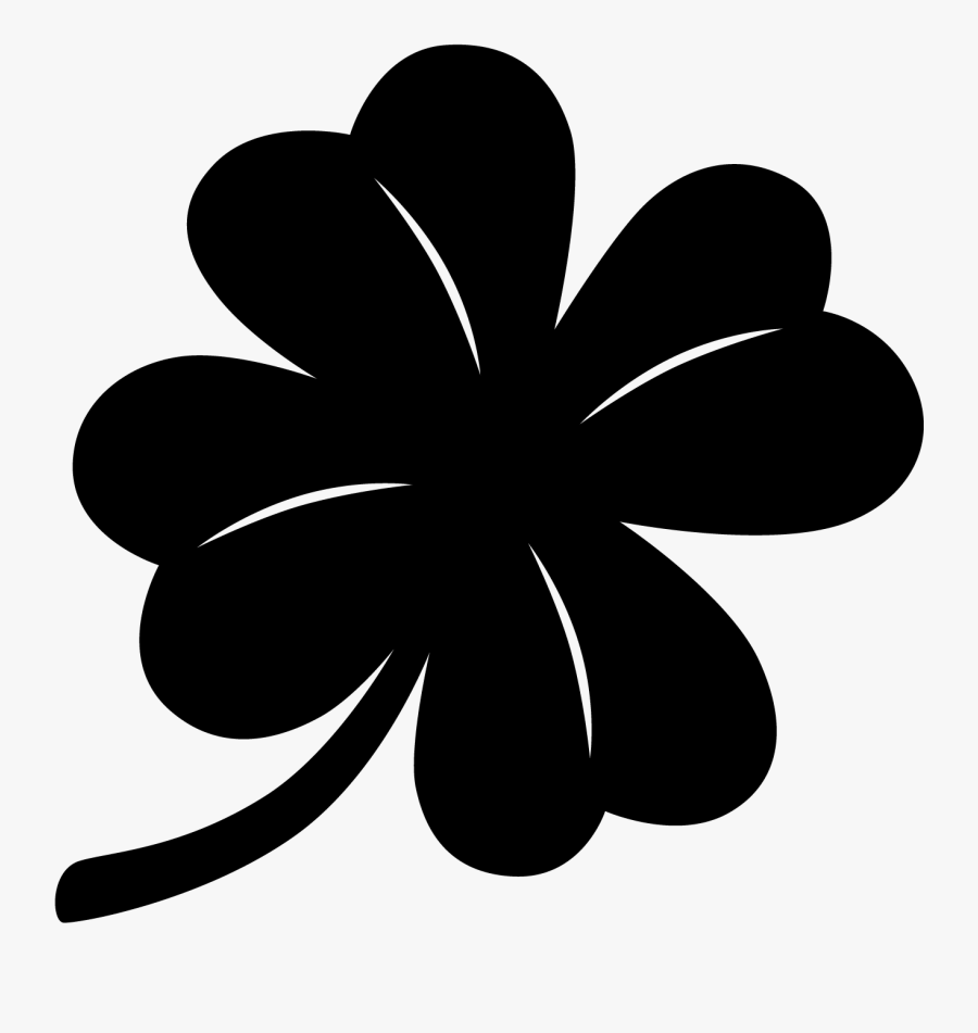 Thumb Image - Four Leaf Black Clover Stickers, Transparent Clipart