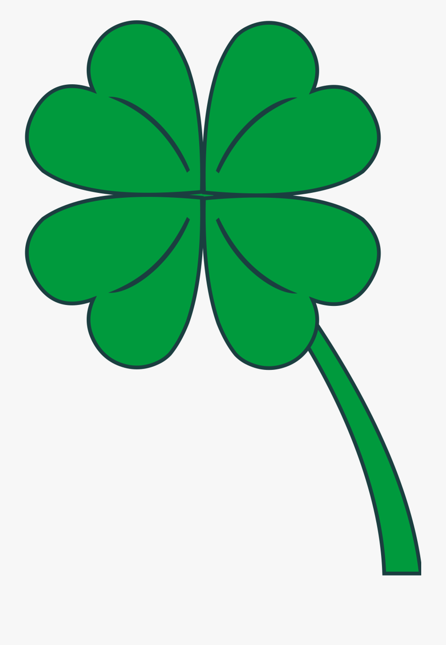 Irish Lucky Clover Clipart, Vector Clip Art Online, - Four Leaf Clover Clip Art, Transparent Clipart