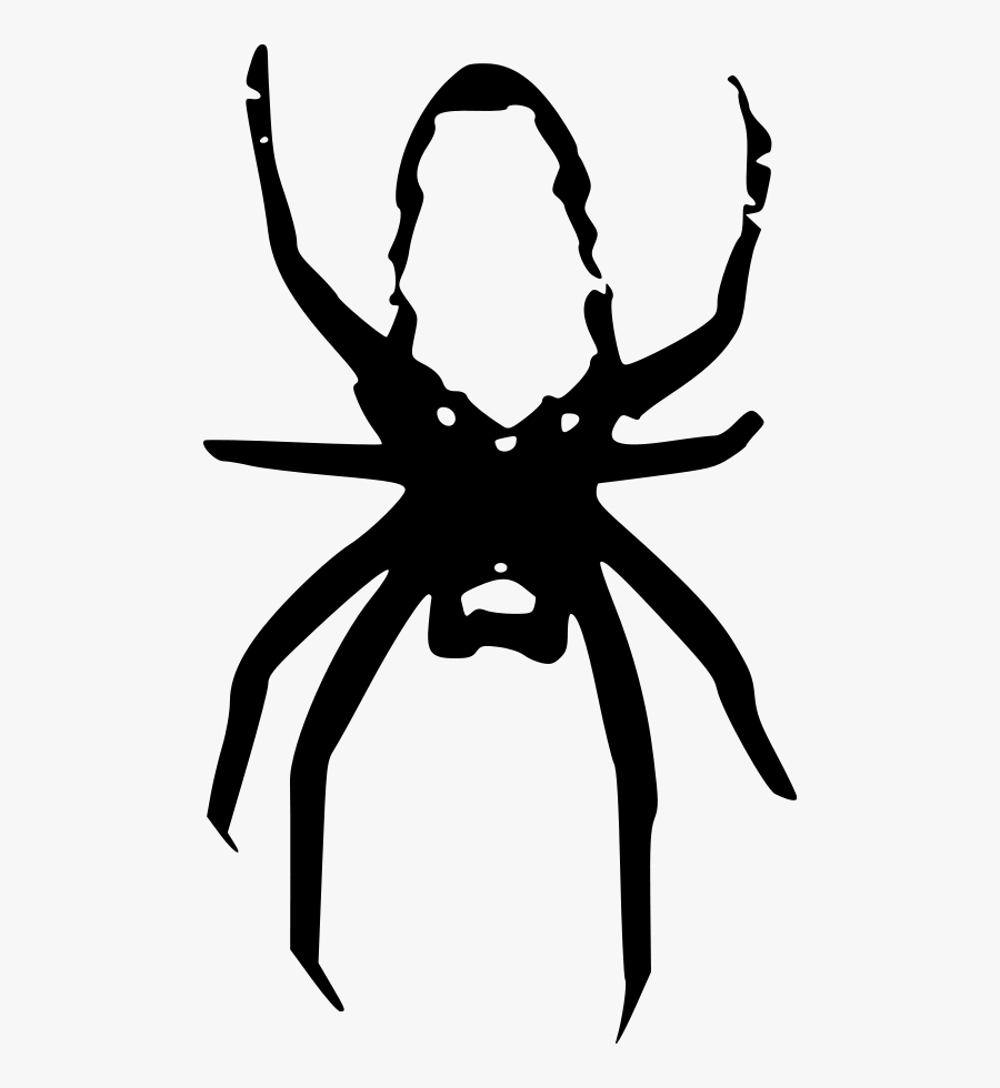 Spider - Laba Laba Hitam Putih, Transparent Clipart