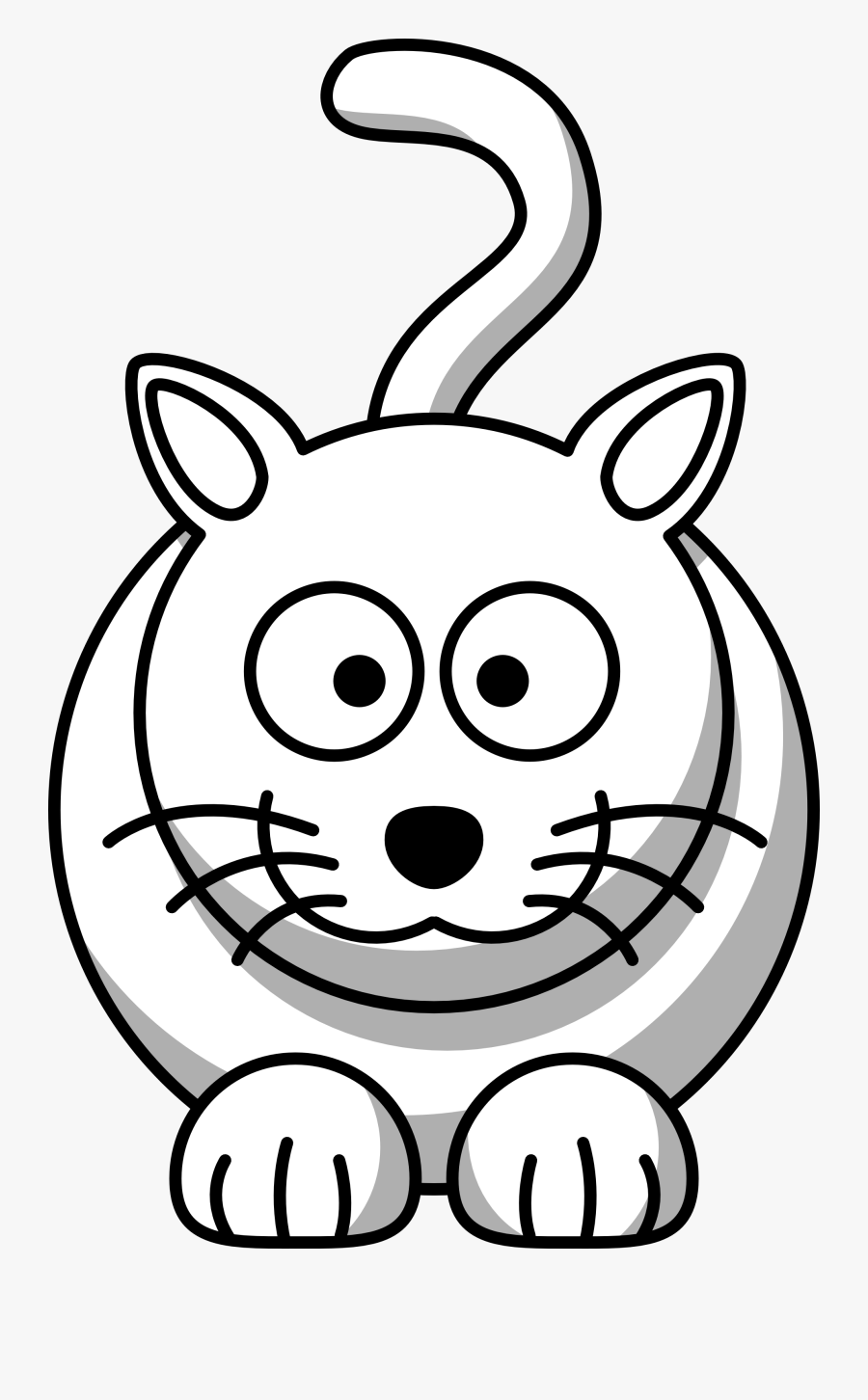 Cute Turkey Animal - Black And White Cartoon Animals, Transparent Clipart