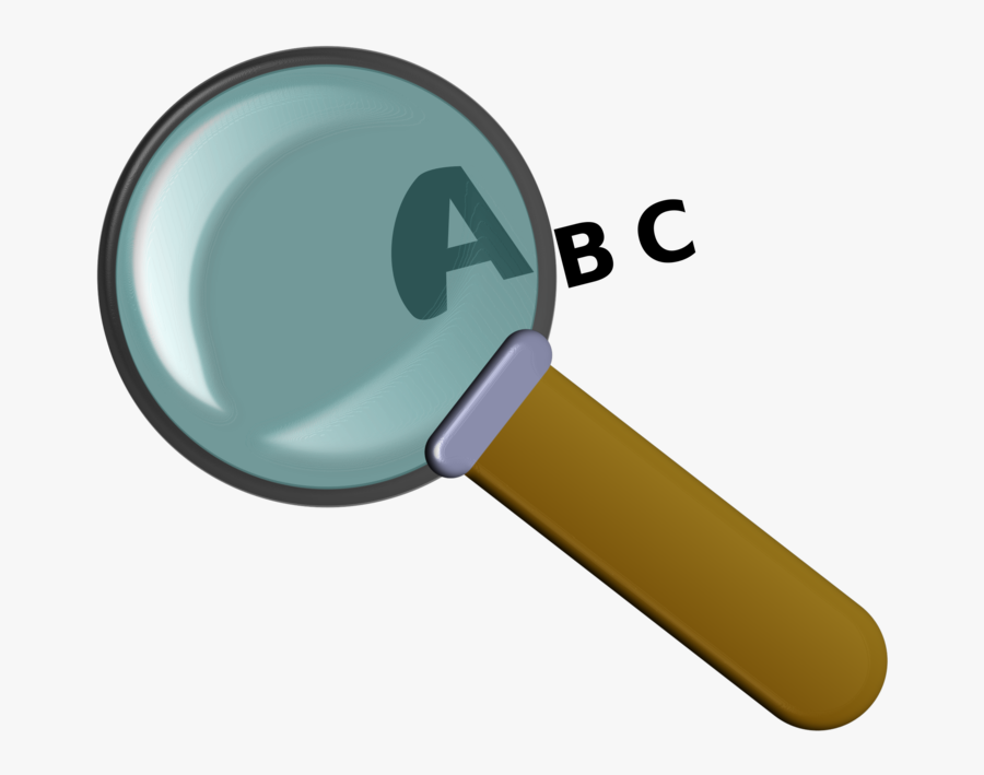 Hardware,tool,magnifying Glass - Magnifying Glass With Letter, Transparent Clipart