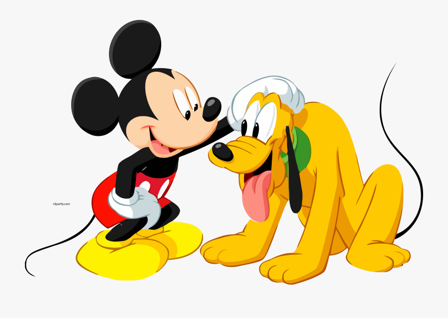 Transparent Friends Clipart - Mickey Mouse Et Pluto, Transparent Clipart
