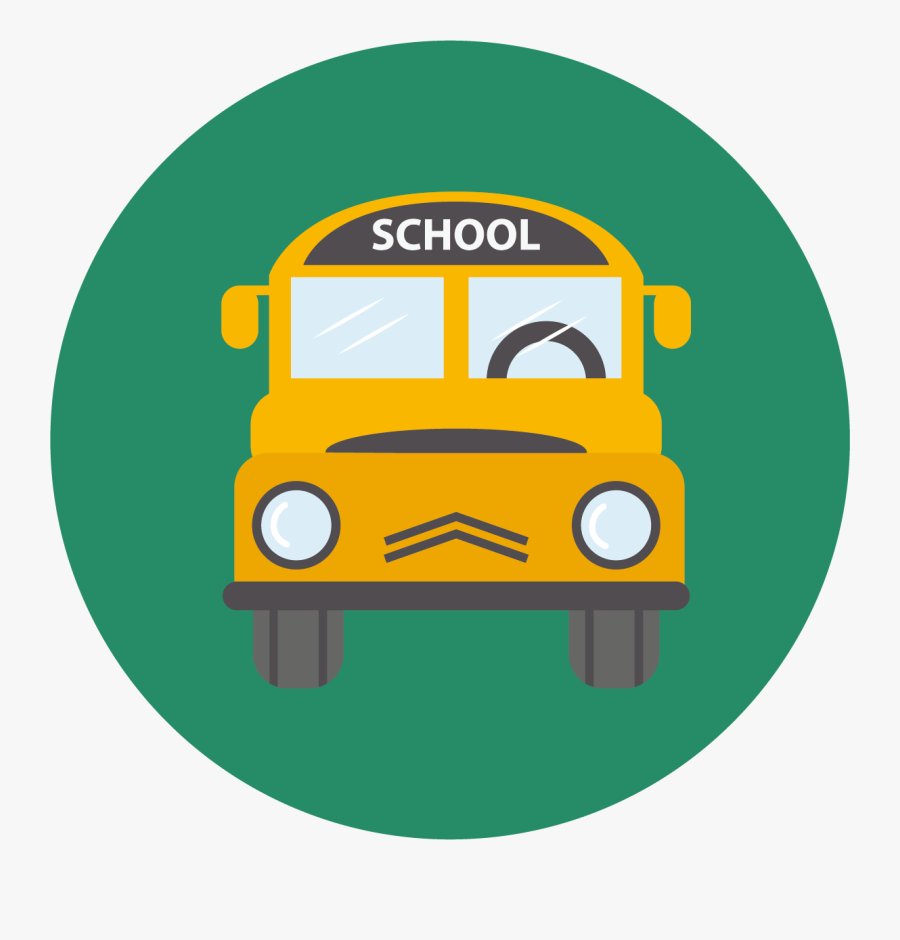 Transparent School Bus Clipart Png - School Bus Png Green, Transparent Clipart