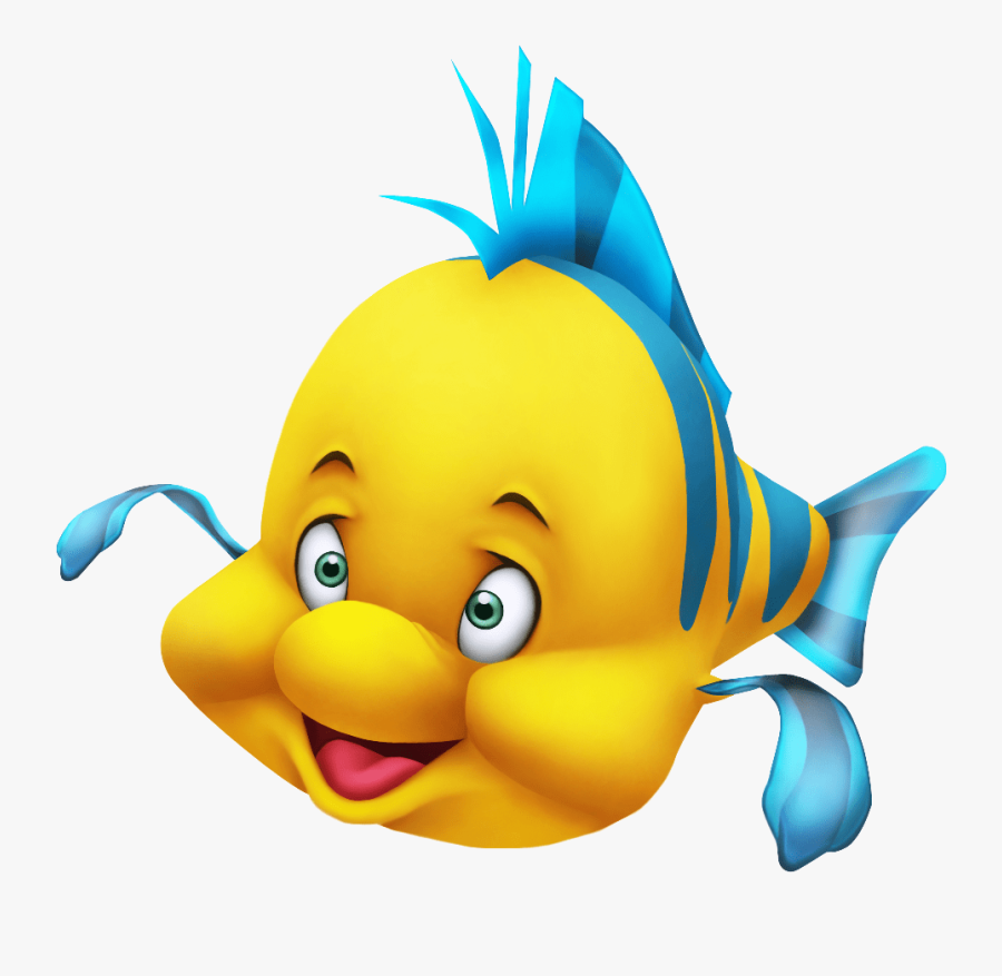 Tropical Fish Clipart Flounder - Yellow Fish From Little Mermaid , Free ...