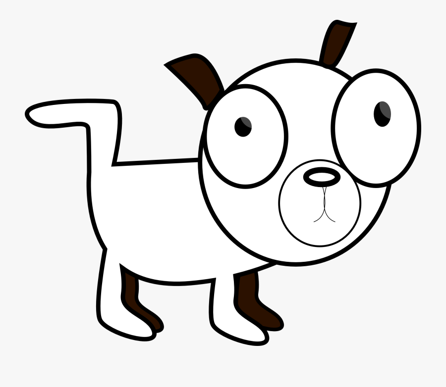 Dog Black And White Clip Art Black And White Puppy - Funny Clipart Black And White, Transparent Clipart