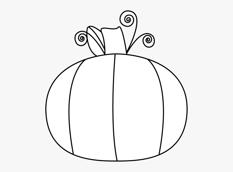 Pumpkin - Clipart - Black - And - White - Black And White Pumpkin No Background, Transparent Clipart