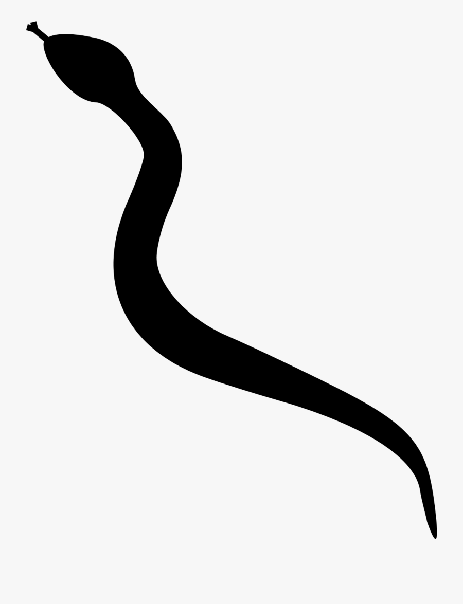 Snake Clipart Simple - Snake Silhouette Png, Transparent Clipart