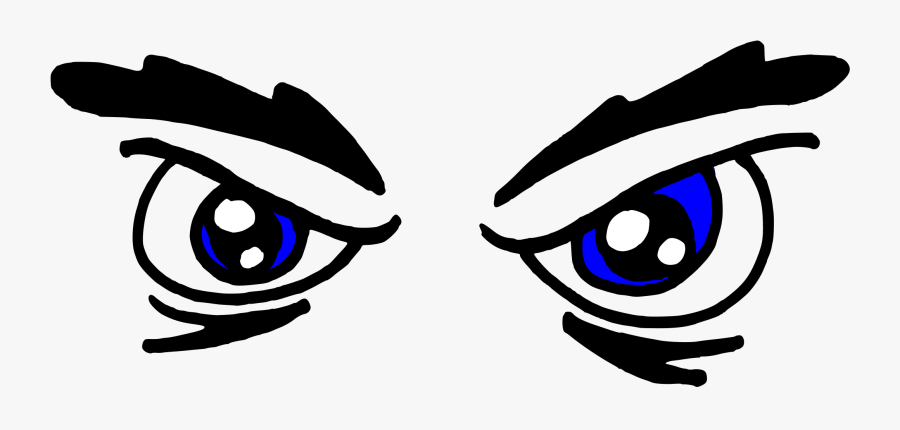 Eyes Black And White Eye Clipart Black And White Free - Angry Eyes Clipart, Transparent Clipart
