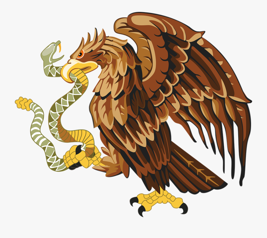 71 Snake Clipart - Mexican Eagle Logo Png, Transparent Clipart