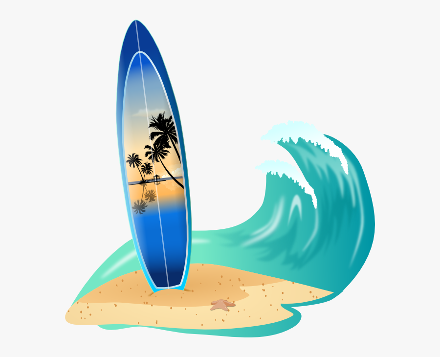 Surfboard Clipart, Transparent Clipart
