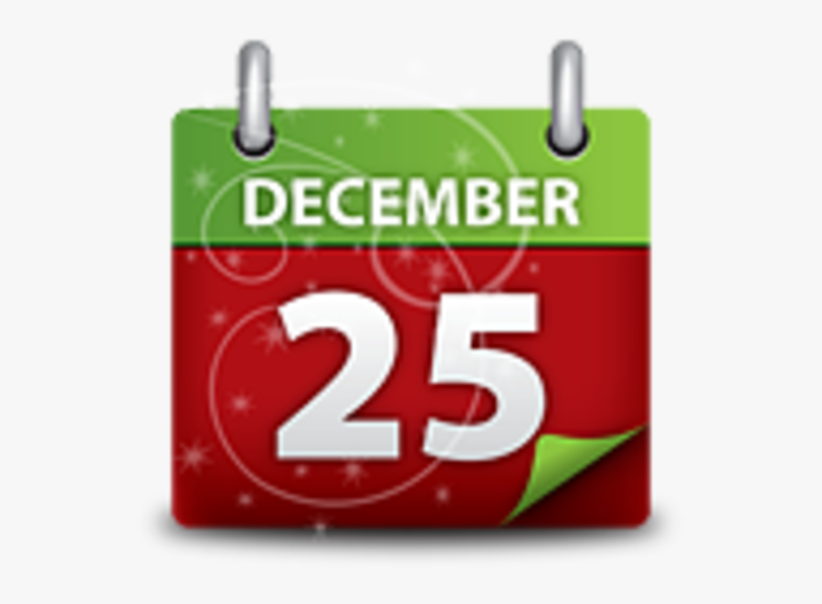 Christmas Calendar Clipart , Png Download - December 25 Clip Art, Transparent Clipart