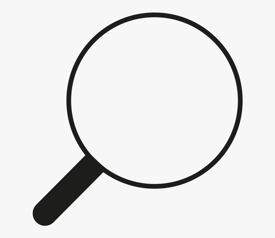 Search Magnifying Glass Icon - Magnifying Glass Symbol Clear Background, Transparent Clipart