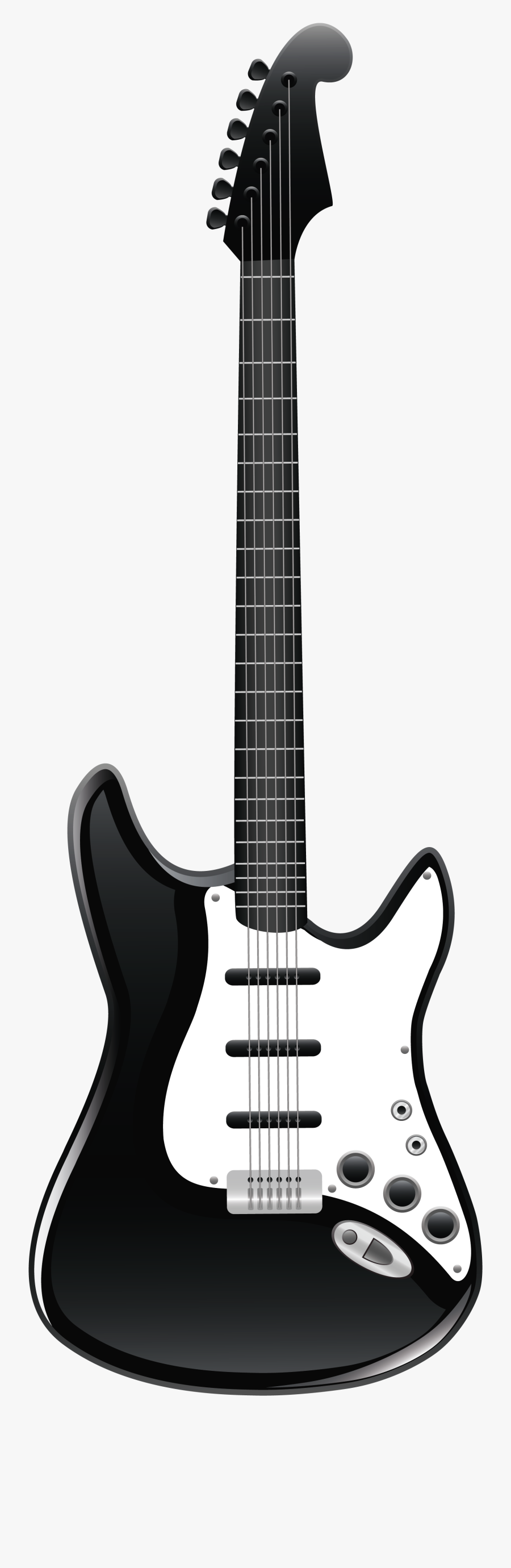 Black And White Guitar Clipart Best - Png Guitar, Transparent Clipart