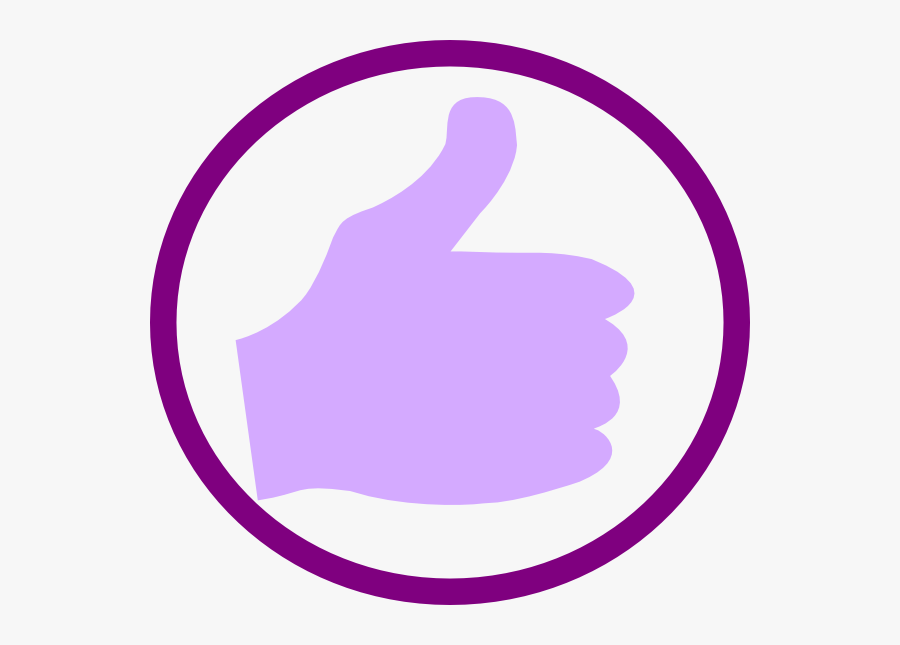 Thumbs Up Clipart Purple, Transparent Clipart