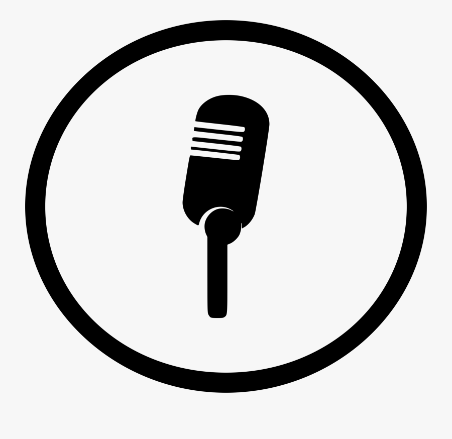 Microphone Icon - Recording Studio Microphone Graphic, Transparent Clipart
