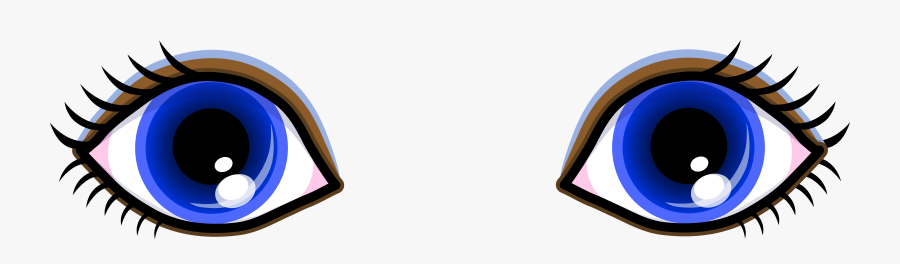 Happy - Eye - Clipart - Big Brown Eyes Cartoon, Transparent Clipart