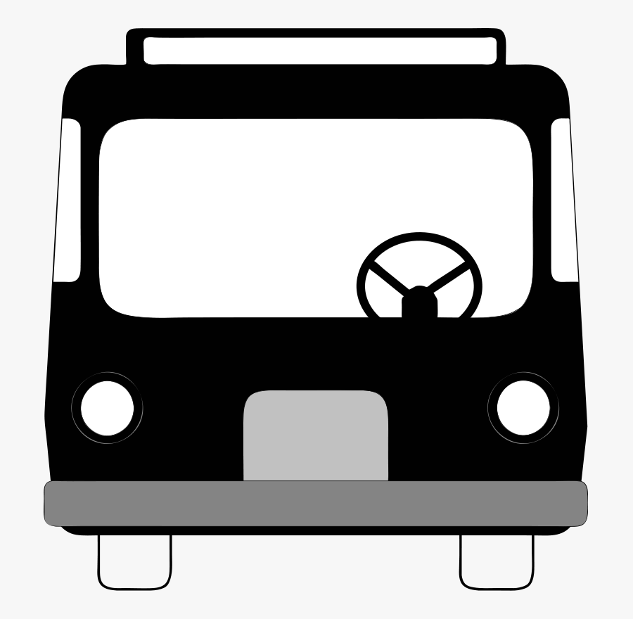 School Bus Clipart Rectangle - Front Of Bus Clipart, Transparent Clipart