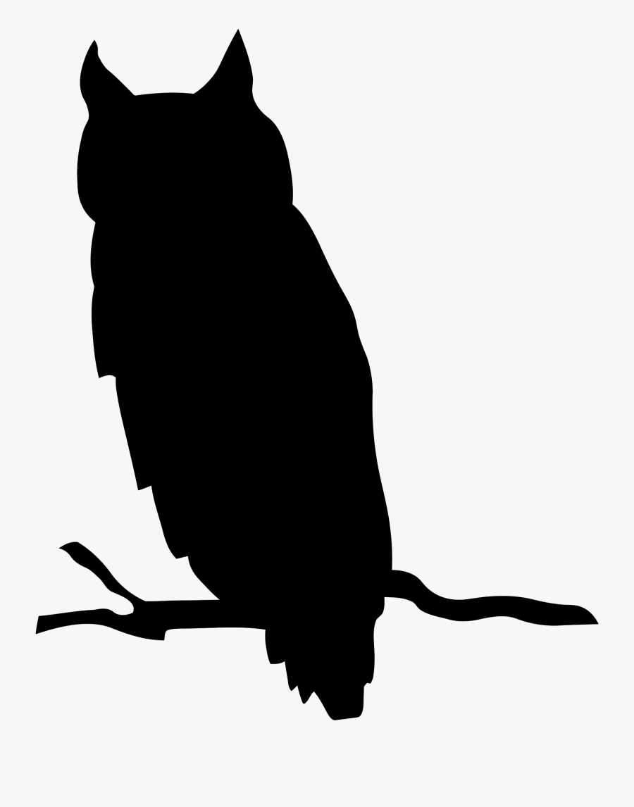 Free Owl Silhouette Clip Art At Getdrawings - Halloween Owl Silhouette, Transparent Clipart