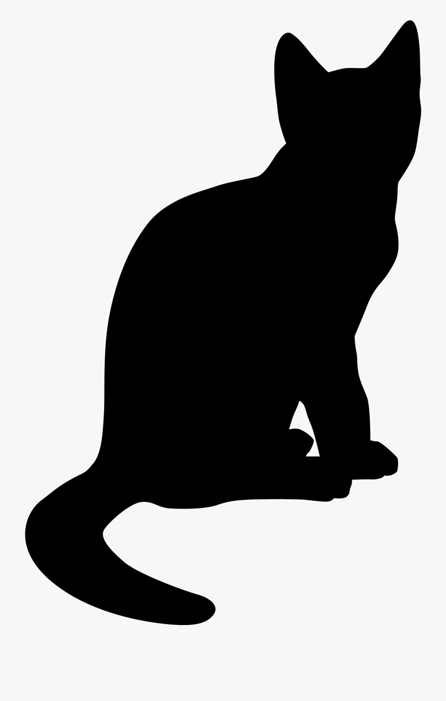 Download Free Download Black Cat Drawing Clipart Cat - Cat Black Drawing Transparent, Transparent Clipart