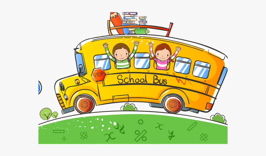 Bus Cliparts - Cartoon School Bus Png, Transparent Clipart