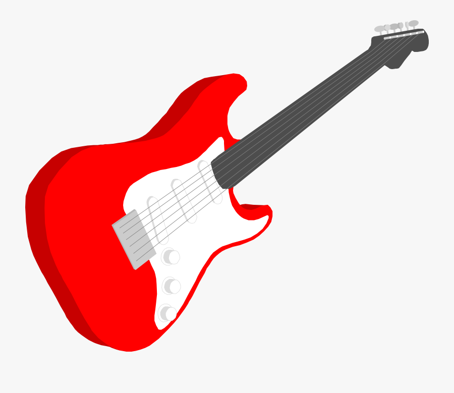 Transparent Guitar Clip Art - Red Guitar Clipart, Transparent Clipart