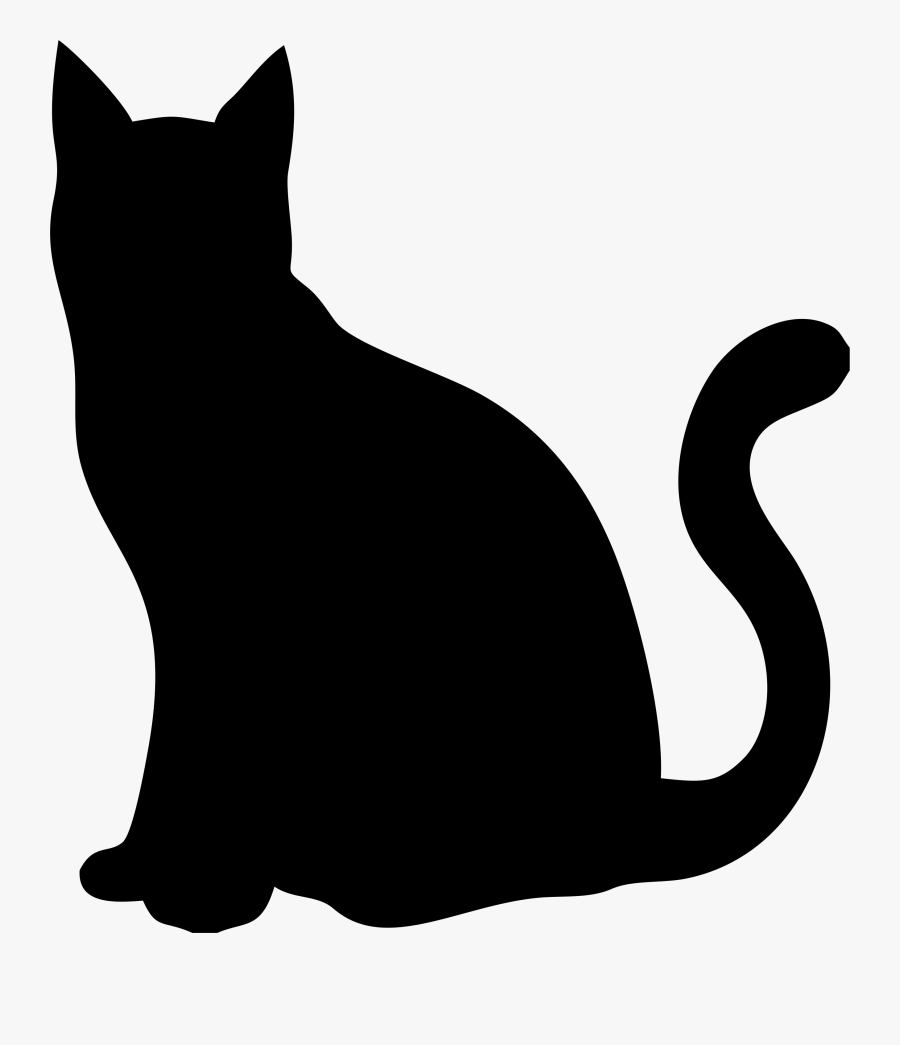 Pin By Nazkedi Ta - Cat Silhouette, Transparent Clipart