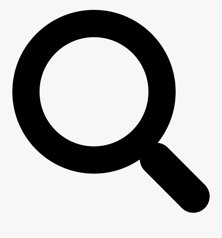 White Magnifying Glass Icon Png, Transparent Clipart