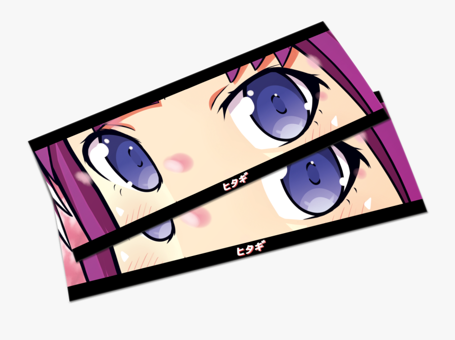 Senjougahara Eyes Slap - Cartoon, Transparent Clipart
