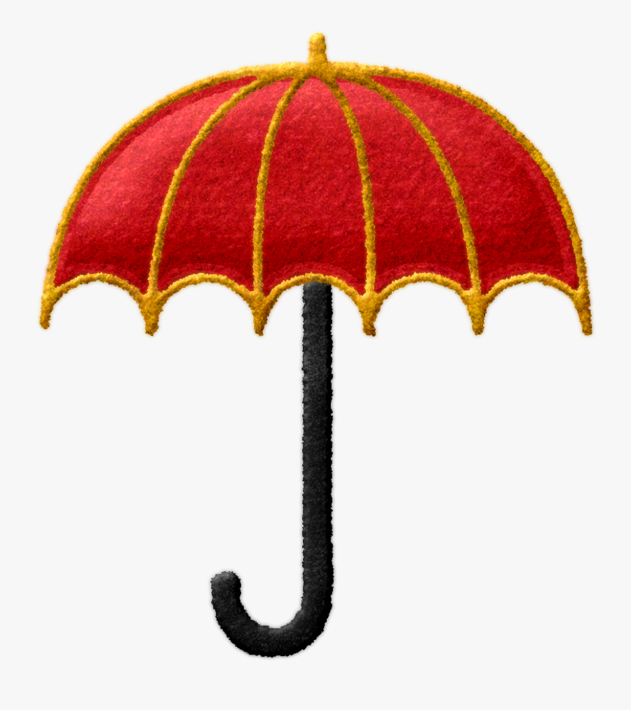 Red Yellow Green Umbrella Clipart Red Embroidery Umbrella - Paraguas Para Imprimir, Transparent Clipart