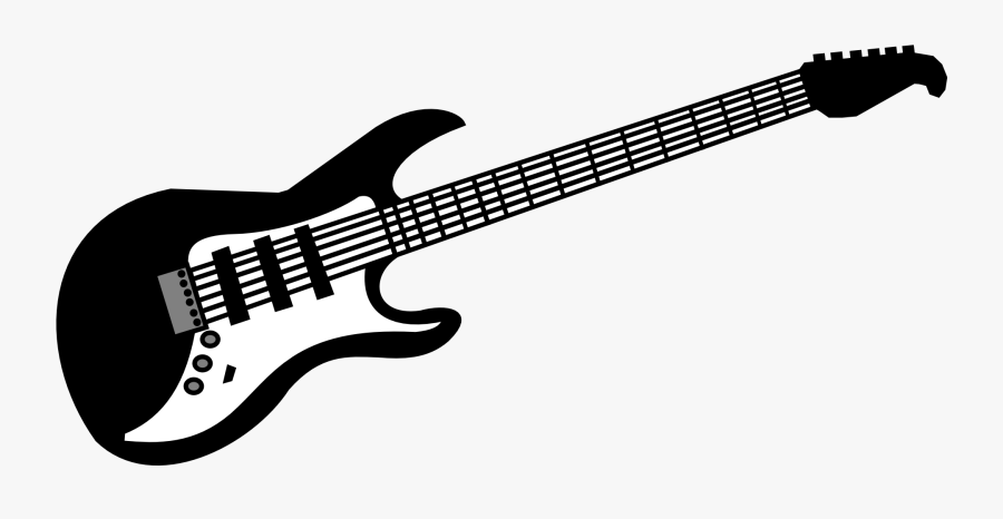 Guitar - Pick - Clipart - Black - And - White - Guitar Clipart, Transparent Clipart