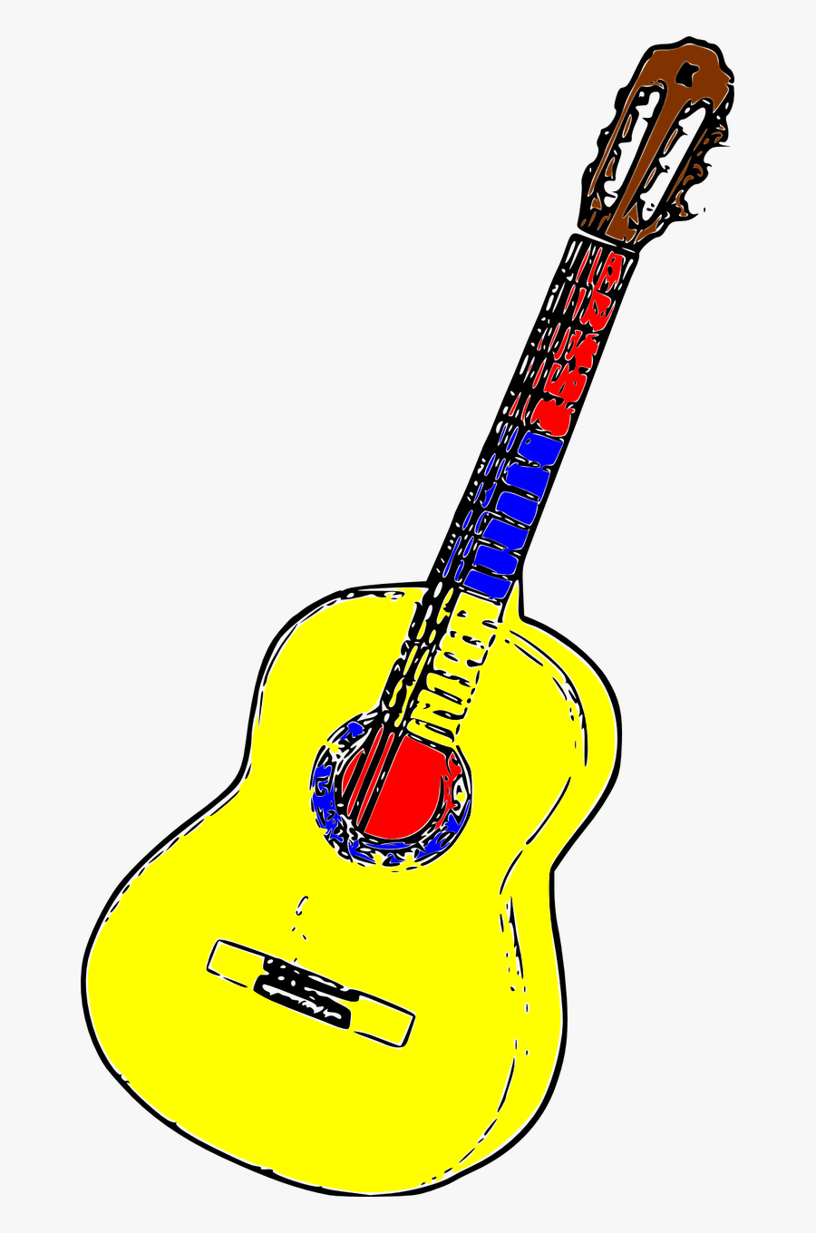 Wooden Guitar Clipart, Vector Clip Art Online, Royalty - Guitarra Colombiana Png, Transparent Clipart