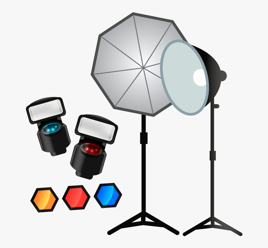 Camera Lights Clipart - Clip Art, Transparent Clipart