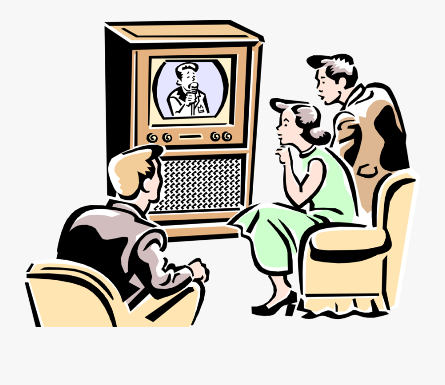 Family Watching Tv Clipart Clipart Images Gallery For - 3 People Watching Tv Clip Art, Transparent Clipart