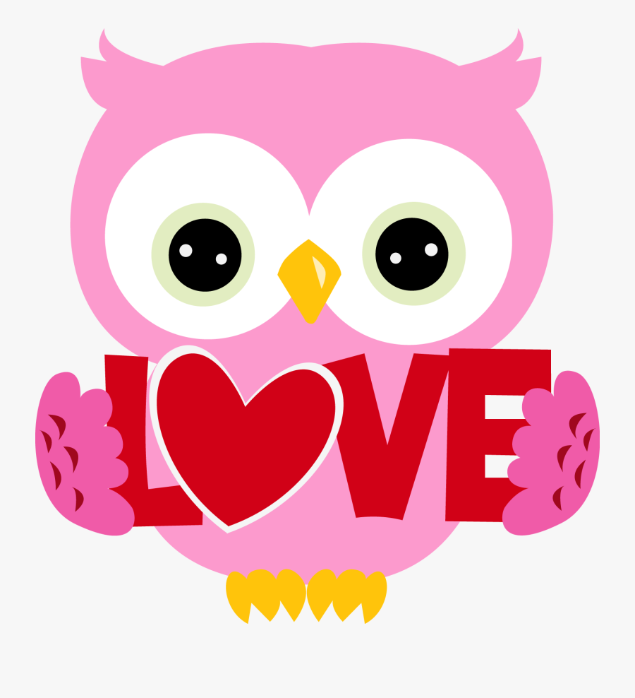 Valentine Owl Clipart - Valentines Day Owl Clipart, Transparent Clipart