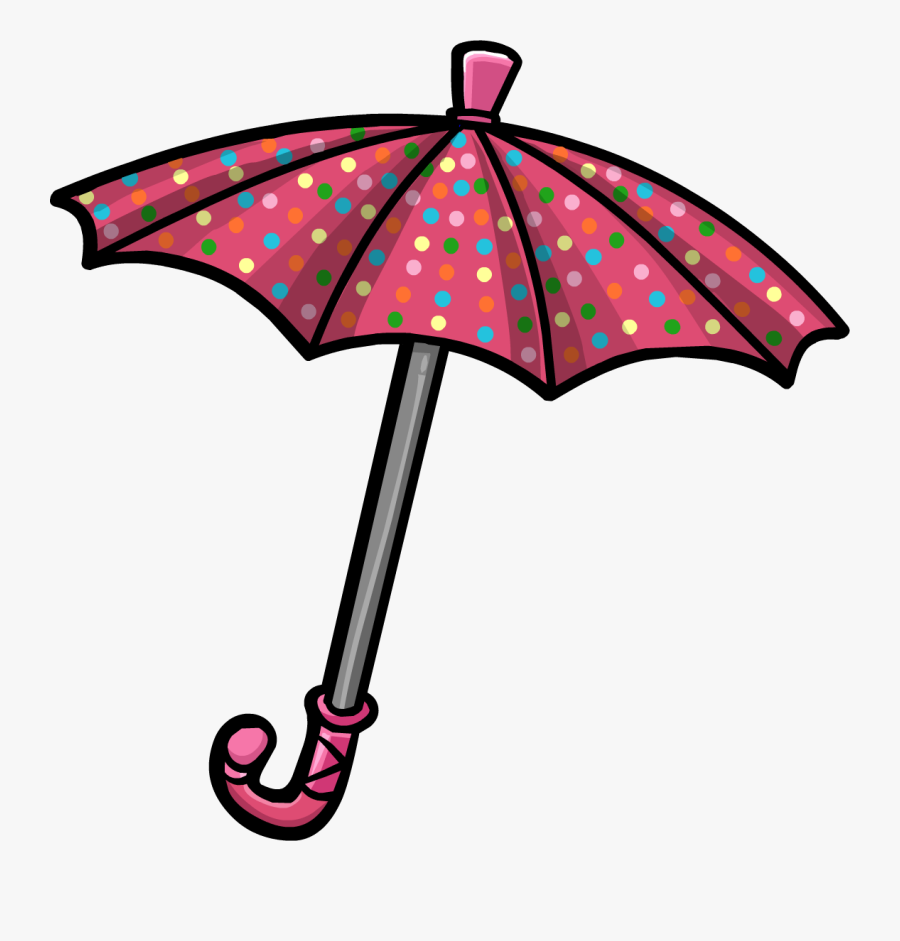 Clipart Umbrella Striped Umbrella - Club Penguin Umbrella, Transparent Clipart
